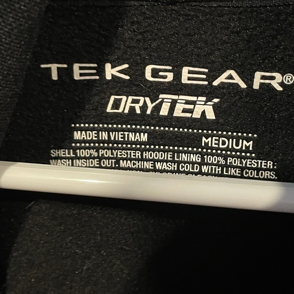 Dry Tek Red and Black active sweatshirt - Picture 3 of 3